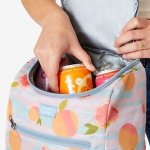 Peach and Blue Party Cooler Bag